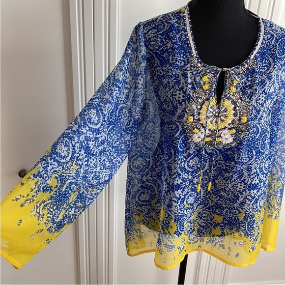 SOFT SURROUNDINGS BEAUTIFUL EMBELLISHED TUNIC - Picture 3 of 9